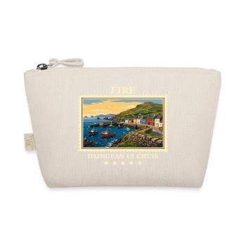 Irland Dingle Vintage Reisemarke - Bio-Täschchen - Natur - Vorne