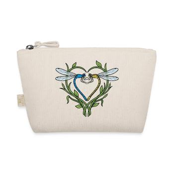 Dragonfly Heart - Organic Pouch - nature - Front