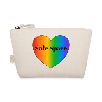Safe space LGBT pride flag - Organic Pouch - nature - Front