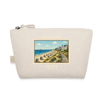 Deutschland Usedom Vintage Reisemarke - Bio-Täschchen - Natur - Vorne