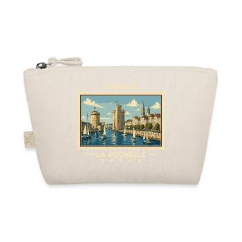 Frankreich La Rochelle Vintage Reisemarke - Bio-Täschchen - Natur - Vorne