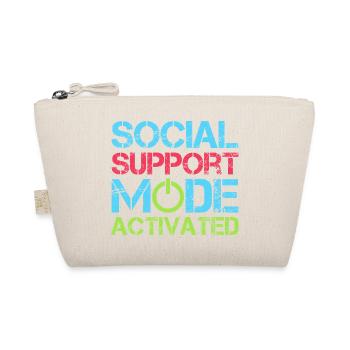 Social Worker Quote Support Mode Activated Social - Bio-Täschchen - Natur - Vorne