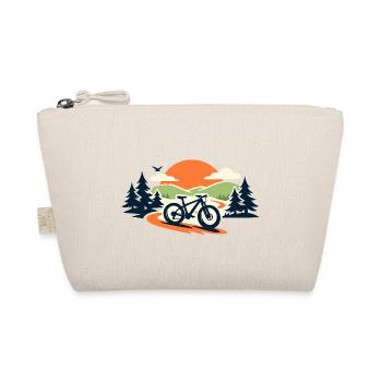 Fahrrad Sonnenuntergang Mountainbike Trail - Bio-Täschchen - Natur - Vorne