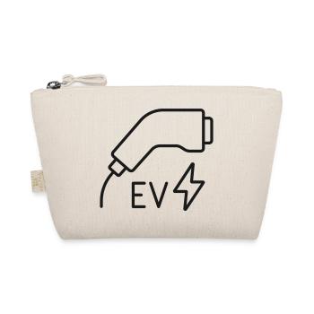 Ladestecker-Symbol für Elektrofahrzeuge - Bio-Täschchen - Natur - Vorne