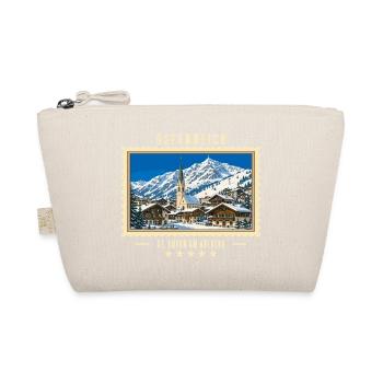 Österreich St. Anton am Arlberg Winter Vintage Rei - Bio-Täschchen - Natur - Vorne