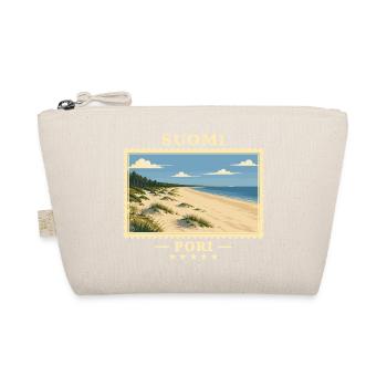 Suomi Pori Vintage Reisemarke - Bio-Täschchen - Natur - Vorne