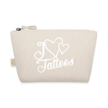 I Love Tattoos - Bio-Täschchen - Natur - Vorne