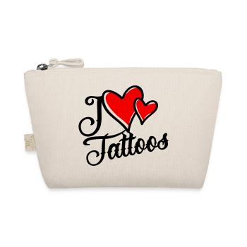 I Love Tattoos - Bio-Täschchen - Natur - Vorne