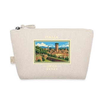 Italien Lucca Vintage Reisemarke - Bio-Täschchen - Natur - Vorne
