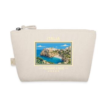 Italien Polignano a Mare Vintage Reisemarke - Bio-Täschchen - Natur - Vorne