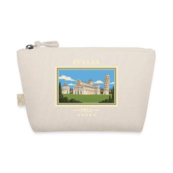 Italien Pisa Vintage Reisemarke - Bio-Täschchen - Natur - Vorne