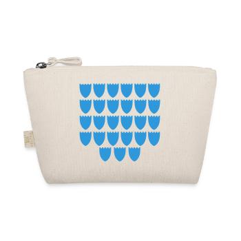 Blue Shield Muster - Bio-Täschchen - Natur - Vorne