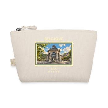 Belgien Spa Vintage Reisemarke - Bio-Täschchen - Natur - Vorne