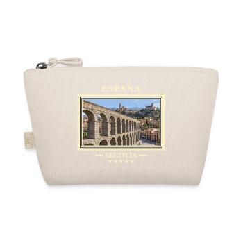 Spanien Segovia Vintage Reisemarke - Bio-Täschchen - Natur - Vorne