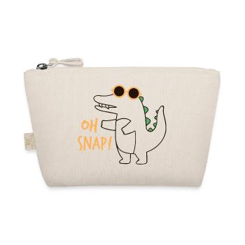 Lustiges Krokodil Oh Snap Dinosaurier Brille - Bio-Täschchen - Natur - Vorne