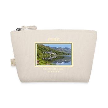 Irland Kylemore Abbey Vintage Reisemarke - Bio-Täschchen - Natur - Vorne