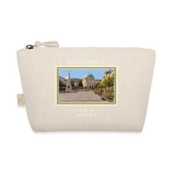 Ungarn Pécs Vintage Reisemarke - Bio-Täschchen - Natur - Vorne