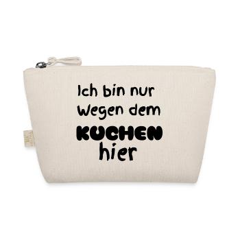 Nur wegen dem Kuchen  - Bio-Täschchen - Natur - Vorne