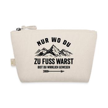 Wandern Berge Outdoor Natur Spruch Geschenk - Bio-Täschchen - Natur - Vorne