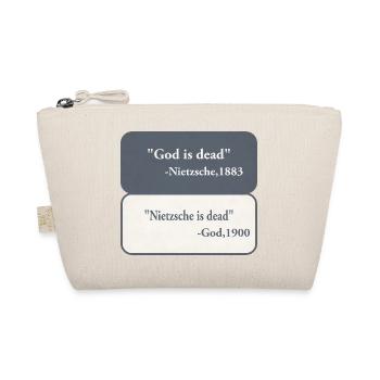 God is Dead - Nietzsche  - Bio-Täschchen - Natur - Vorne