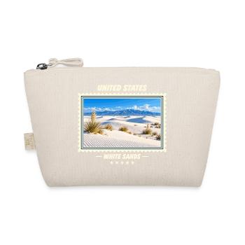 Vereinigte Staaten White Sands Vintage Reisemarke - Bio-Täschchen - Natur - Vorne
