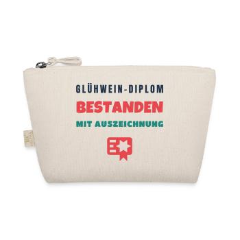 Glühwein Diplom bestanden mit Auszeichnung - Bio-Täschchen - Natur - Vorne
