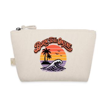 Born to Be Online Retro Sunset Surf - Bio-Täschchen - Natur - Vorne