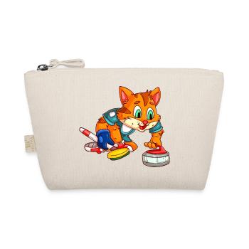 Curling Katzen - Bio-Täschchen - Natur - Vorne