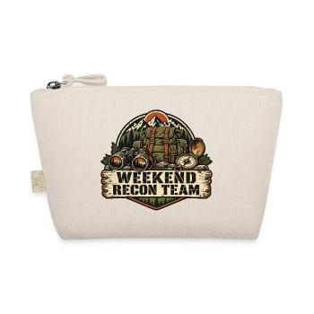 Weekend Recon Team – Retro-Outdoor-Abzeichen - Bio-Täschchen - Natur - Vorne