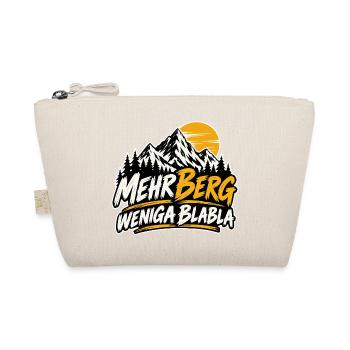 mehr Berg weniga blabla - für echte Wanderer - Bio-Täschchen - Natur - Vorne