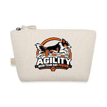 Agility Hund Rally Logo - Bio-Täschchen - Natur - Vorne