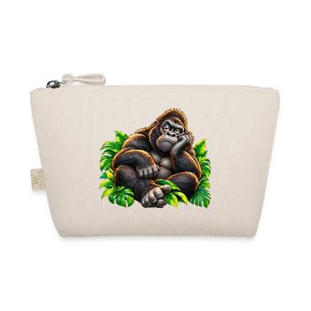 Loungegorilla im Dschungel - Bio-Täschchen - Natur - Vorne