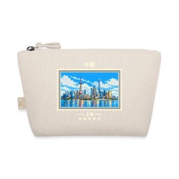China Shanghai Vintage Reisemarke - Bio-Täschchen - Natur - Vorne