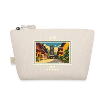 China Changzhou Vintage Reisemarke - Bio-Täschchen - Natur - Vorne