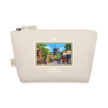 Japan Kyoto Vintage Reisemarke - Bio-Täschchen - Natur - Vorne