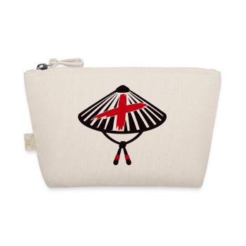 Ronin Bambushut Samurai Logo - Bio-Täschchen - Natur - Vorne
