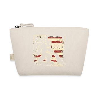 American Flag Bigfoot Yeti Boop The Snoot Dog Humo - Bio-Täschchen - Natur - Vorne