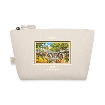 Japan Kochi Vintage Reisemarke - Bio-Täschchen - Natur - Vorne