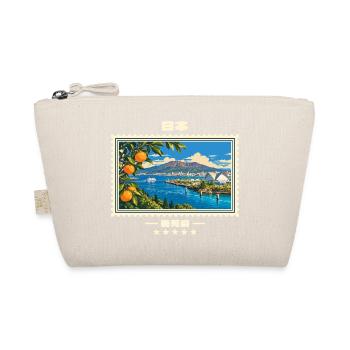Japan Kagoshima Vintage Reisemarke - Bio-Täschchen - Natur - Vorne
