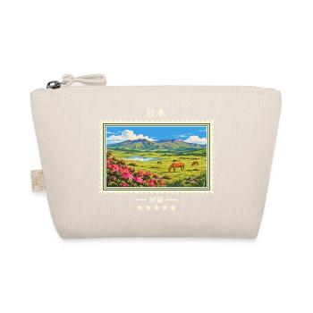 Japan Aso Vintage Reisemarke - Bio-Täschchen - Natur - Vorne