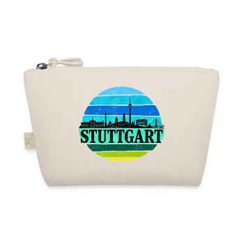 Stuttgart - Skyline - Sonnenuntergang - Retro - Bio-Täschchen - Natur - Vorne