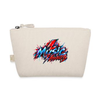 Music – Retro Lightning Bolt Design - Bio-Täschchen - Natur - Vorne