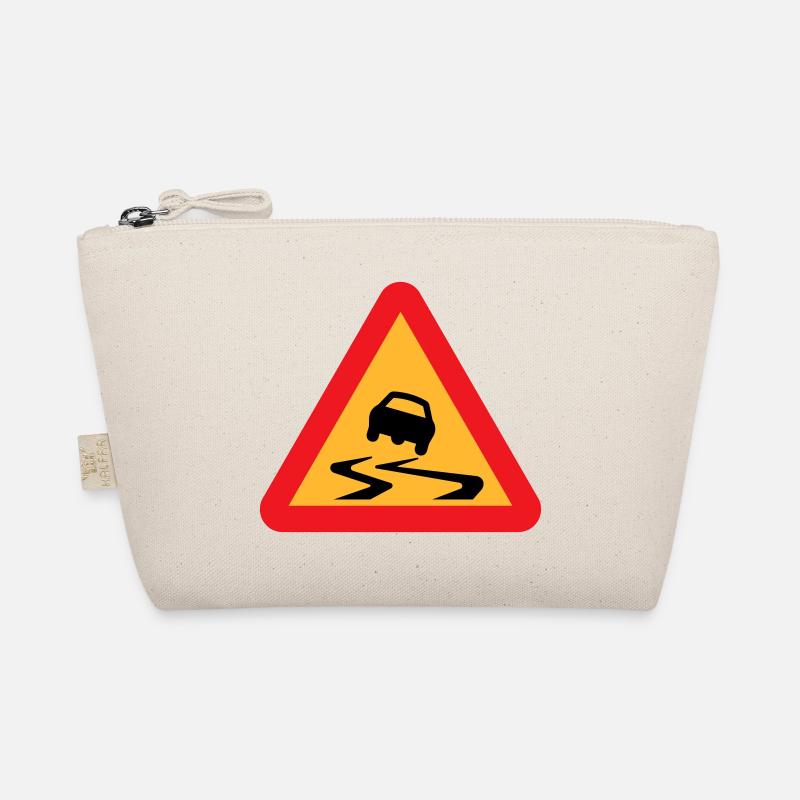 Rutsch-Auto-Warnschild Bio-Täschchen