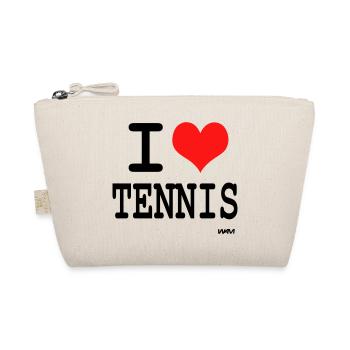 i love tennis by wam - Organic Pouch - nature - Front