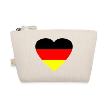 herz_deutschland2 - Bio-Täschchen - Natur - Vorne