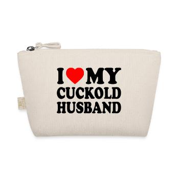 i love my cuckold husband - Organic Pouch - nature - Front