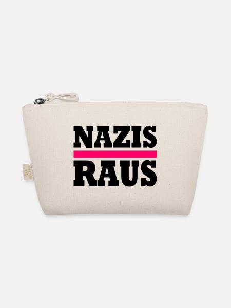 Nazis raus - Bio-Täschchen - Natur - Vorne