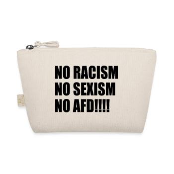 Pas de racisme, pas de sexisme, pas d’AfD - Trousse biologique - nature - Devant