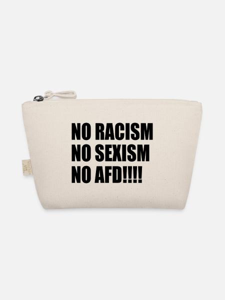 no racism no sexism no afd - Organic Pouch - nature - Front