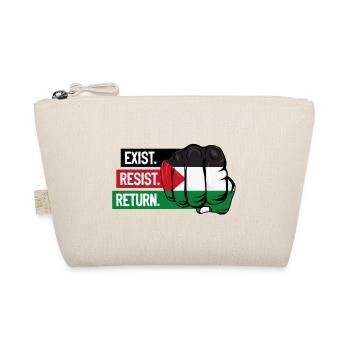 Fist with Palestinian Flag. Exist. Resist. Return - Trousse biologique - nature - Devant